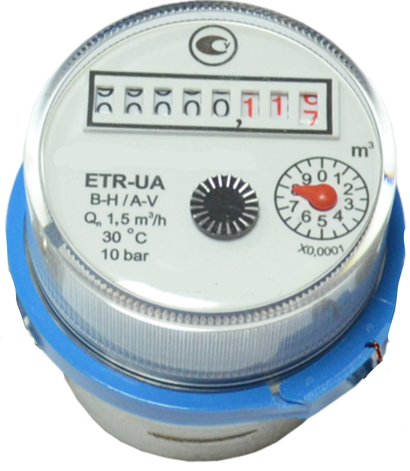 Подача показників лічильника